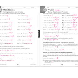 Algebra 1 chapter 7 test answer key