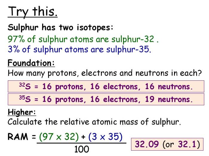 Abundance of isotopes chem worksheet 4-3