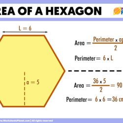 The area of the regular hexagon is 169.74 ft2